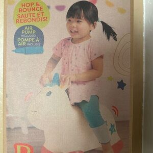 Colorful Unicorn Bouncer with Pump